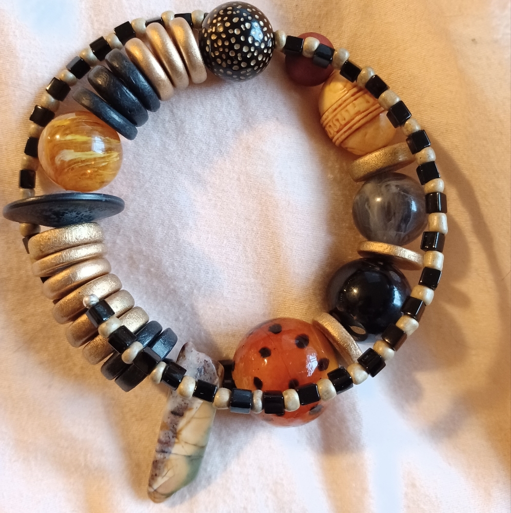 Vintage Japanese Big Beaded Choker Necklace